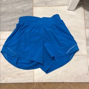 Lululemon Athletica Blue Athletic Shorts with Built-in Liner